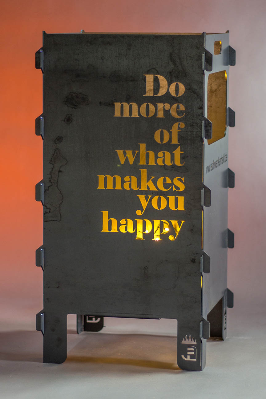 Feuertonne Do more of what makes you happy - Groß 